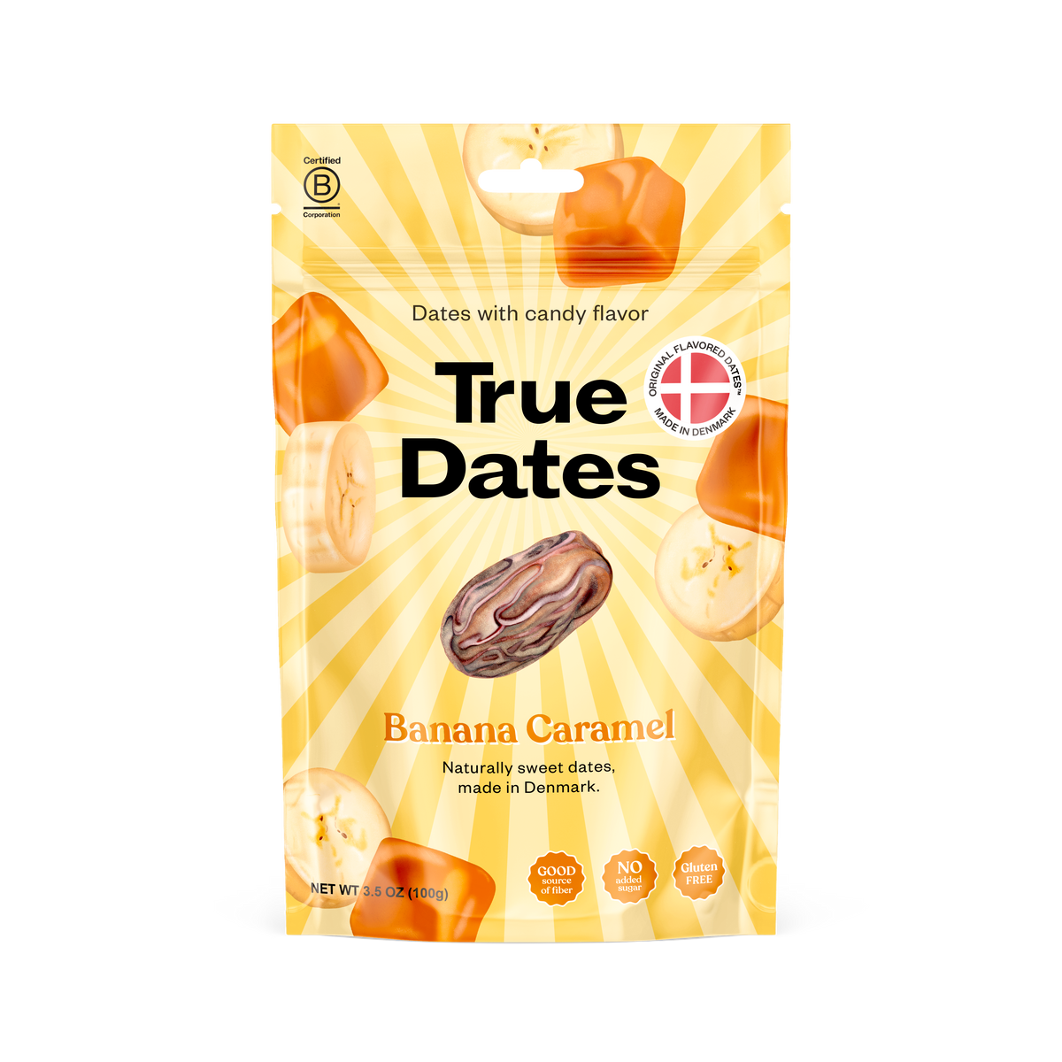 True Dates Banana Caramel front package