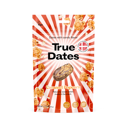 True Dates Caramel Popcorn front package